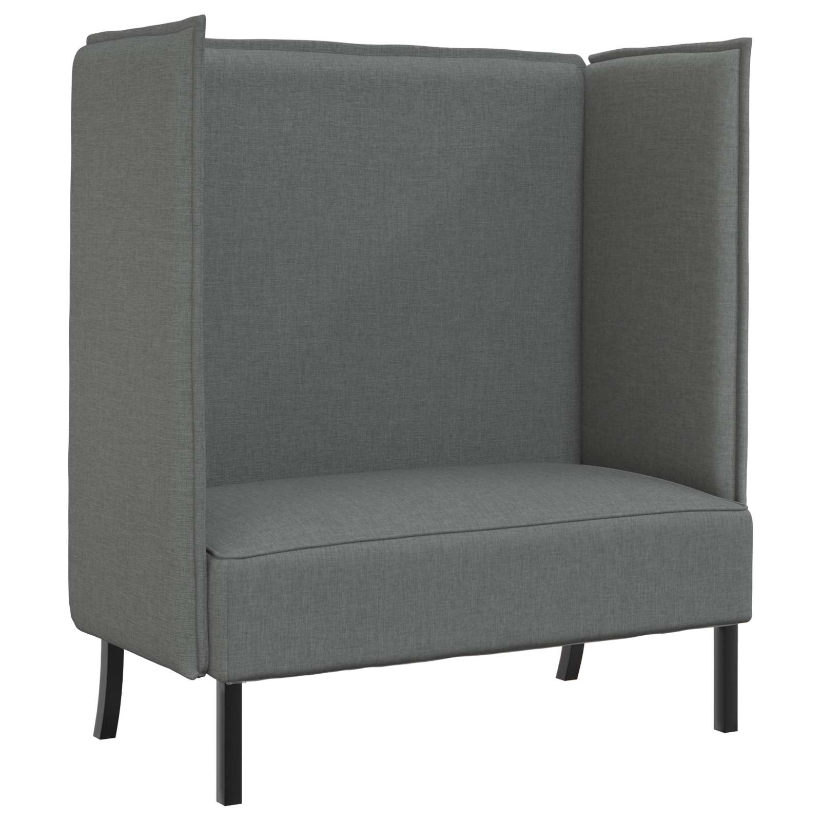 vidaXL Sofa z wysokim oparciem 101cm ciemno szary tkanina