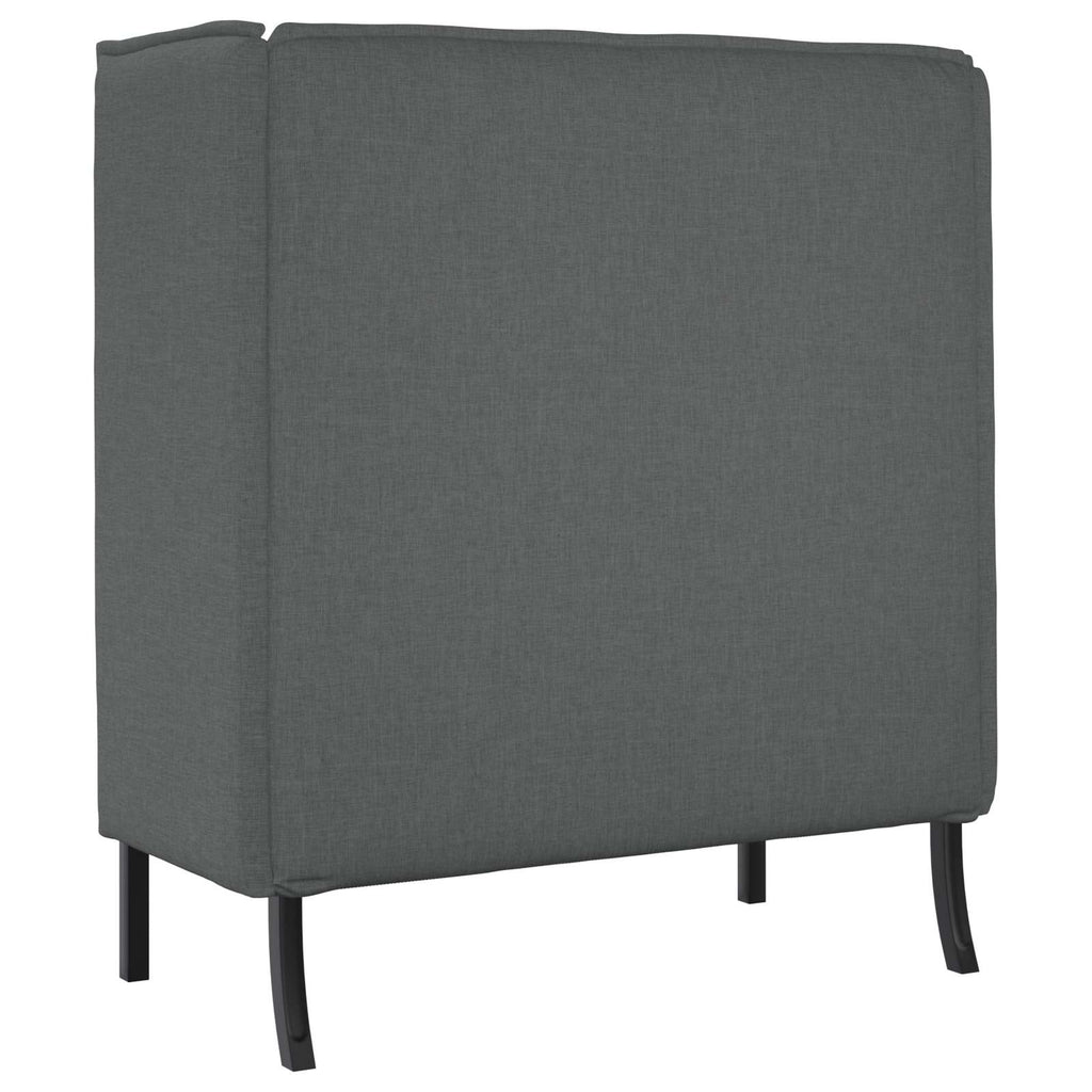 vidaXL Sofa z wysokim oparciem 101cm ciemno szary tkanina