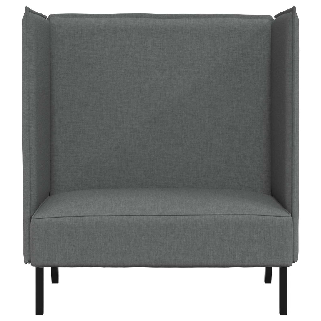 vidaXL Sofa z wysokim oparciem 101cm ciemno szary tkanina