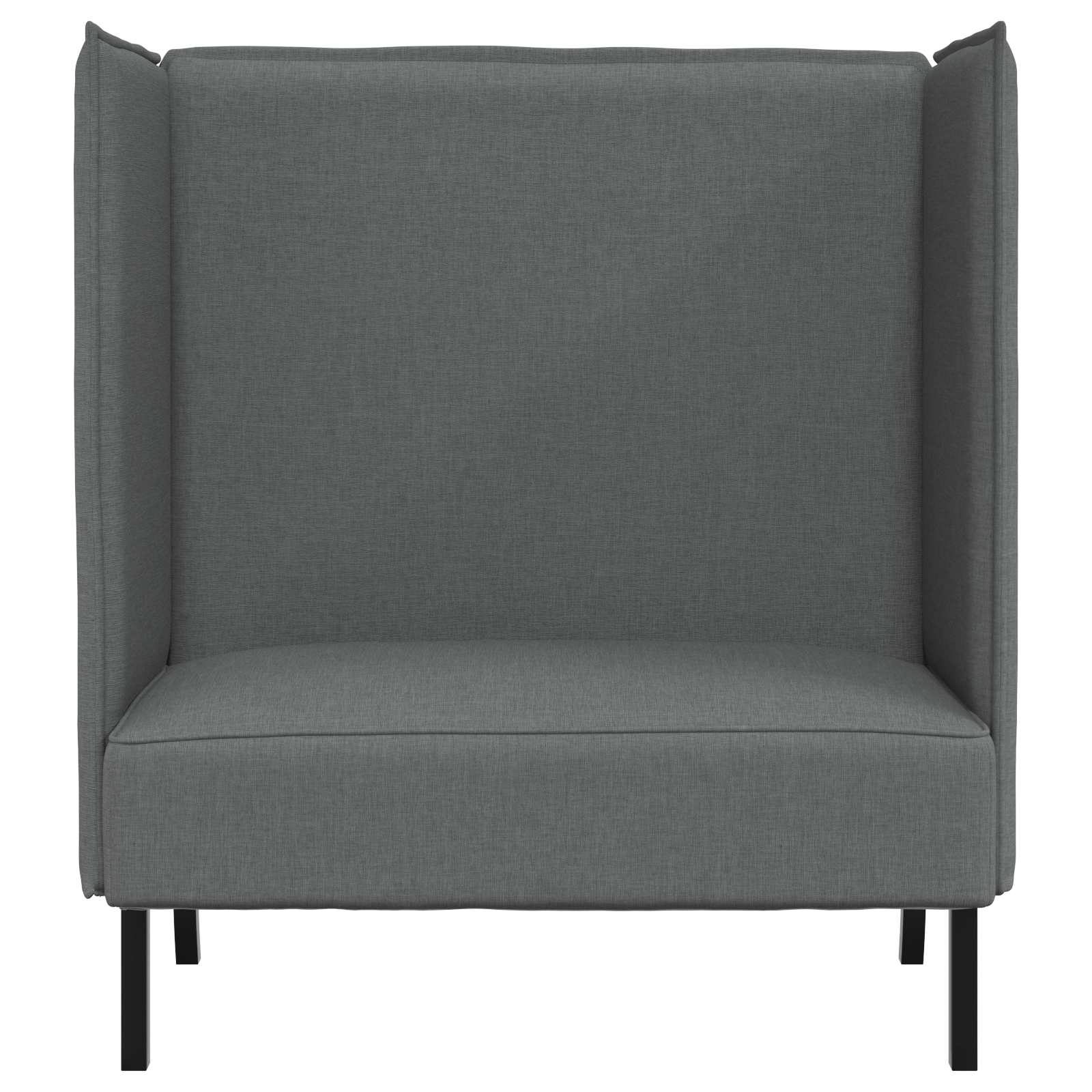 vidaXL Sofa z wysokim oparciem 101cm ciemno szary tkanina