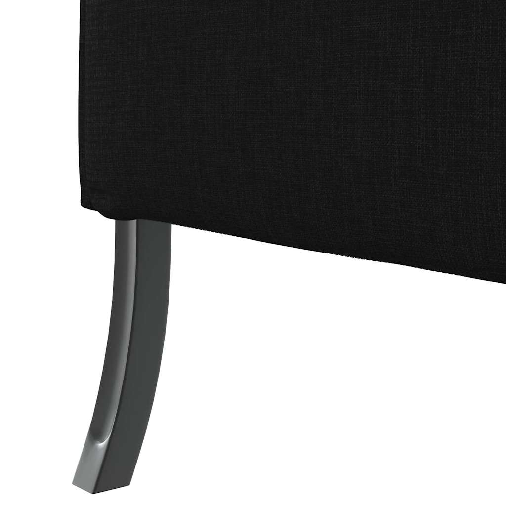 vidaXL Sofa z wysokim oparciem 101cm Czarny tkanina