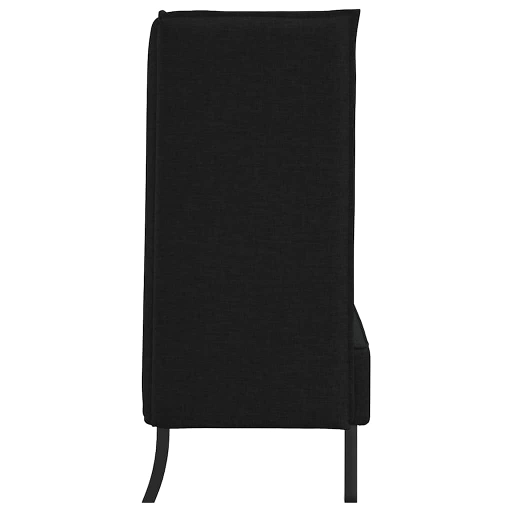 vidaXL Sofa z wysokim oparciem 101cm Czarny tkanina