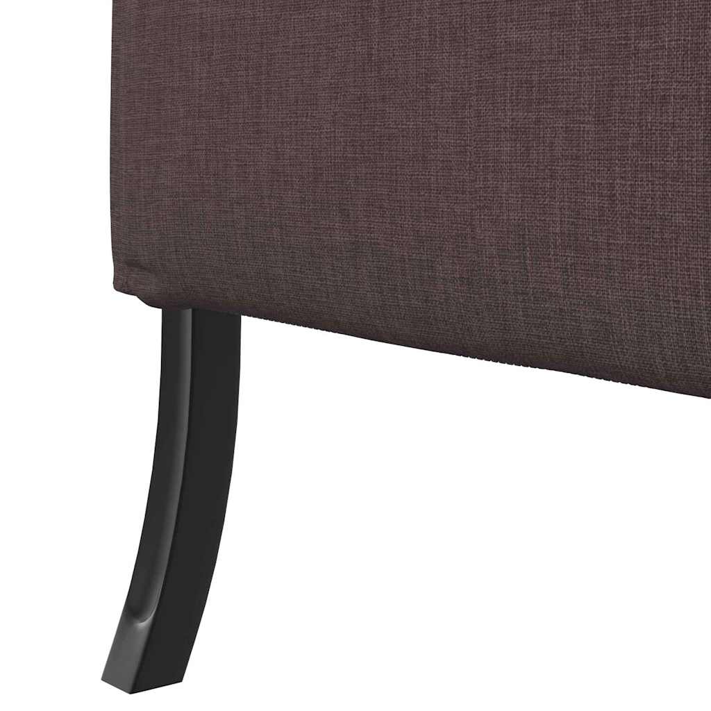 vidaXL Sofa z wysokim oparciem 101cm ciemnobrązowy tkanina