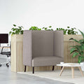 vidaXL Sofa z wysokim oparciem 101cm Ciemnoszary tkanina