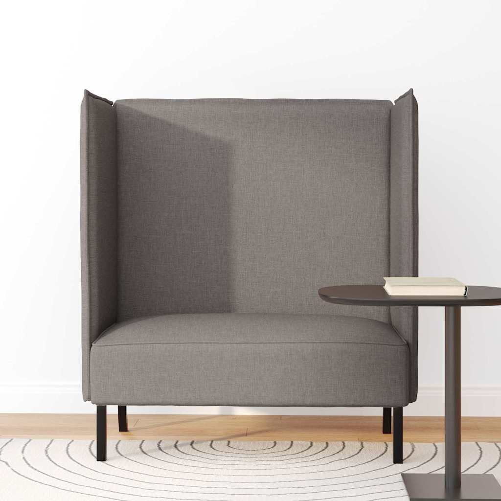vidaXL Sofa z wysokim oparciem 101cm Ciemnoszary tkanina