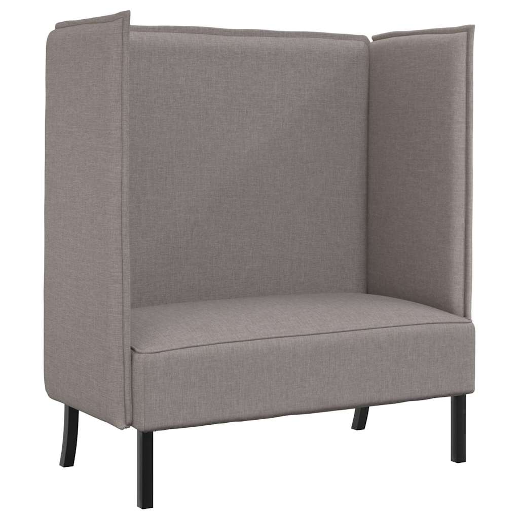 vidaXL Sofa z wysokim oparciem 101cm Ciemnoszary tkanina