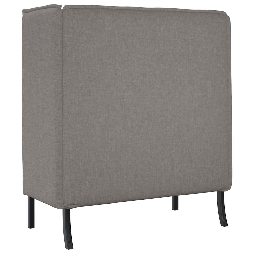 vidaXL Sofa z wysokim oparciem 101cm Ciemnoszary tkanina