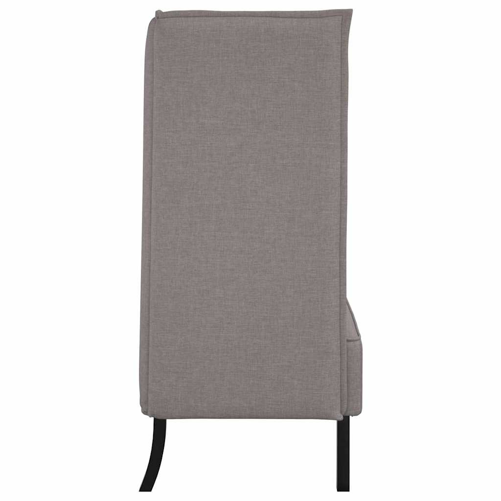 vidaXL Sofa z wysokim oparciem 101cm Ciemnoszary tkanina