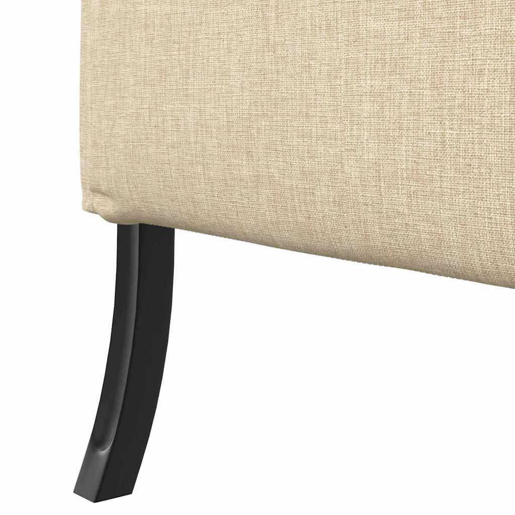 vidaXL Sofa z wysokim oparciem 101cm Kremowy tkanina