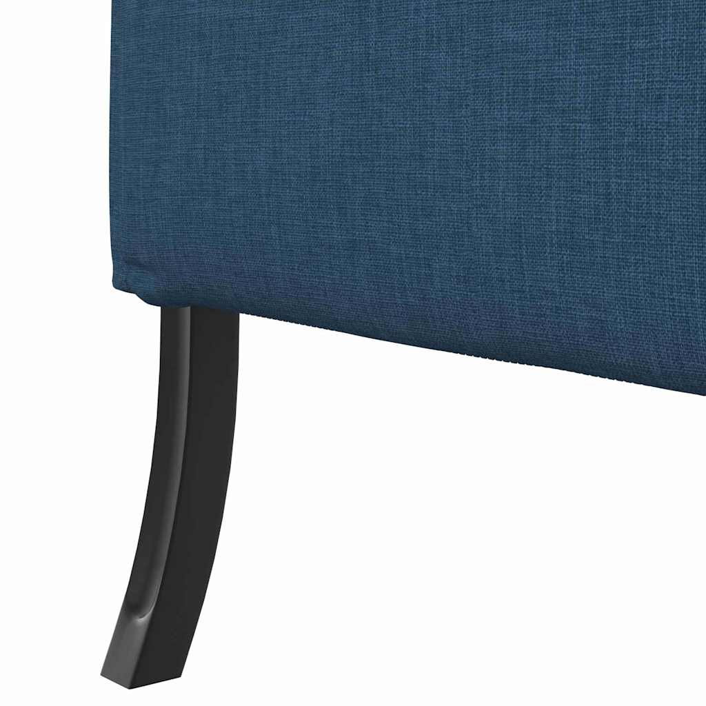 vidaXL Sofa z wysokim oparciem 101cm Niebieski tkanina