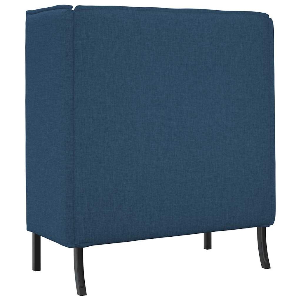 vidaXL Sofa z wysokim oparciem 101cm Niebieski tkanina