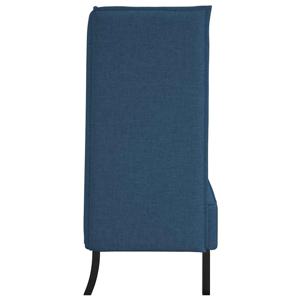vidaXL Sofa z wysokim oparciem 101cm Niebieski tkanina