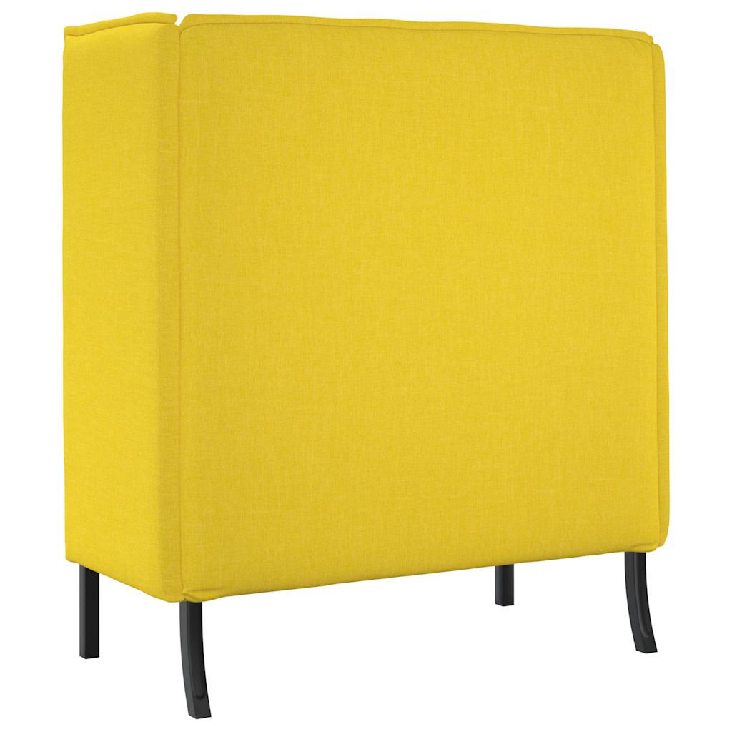 vidaXL Sofa z wysokim oparciem 101cm Jasny zółty tkanina