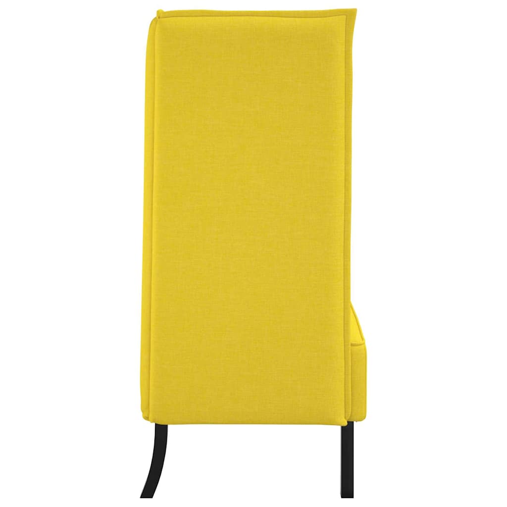 vidaXL Sofa z wysokim oparciem 101cm Jasny zółty tkanina