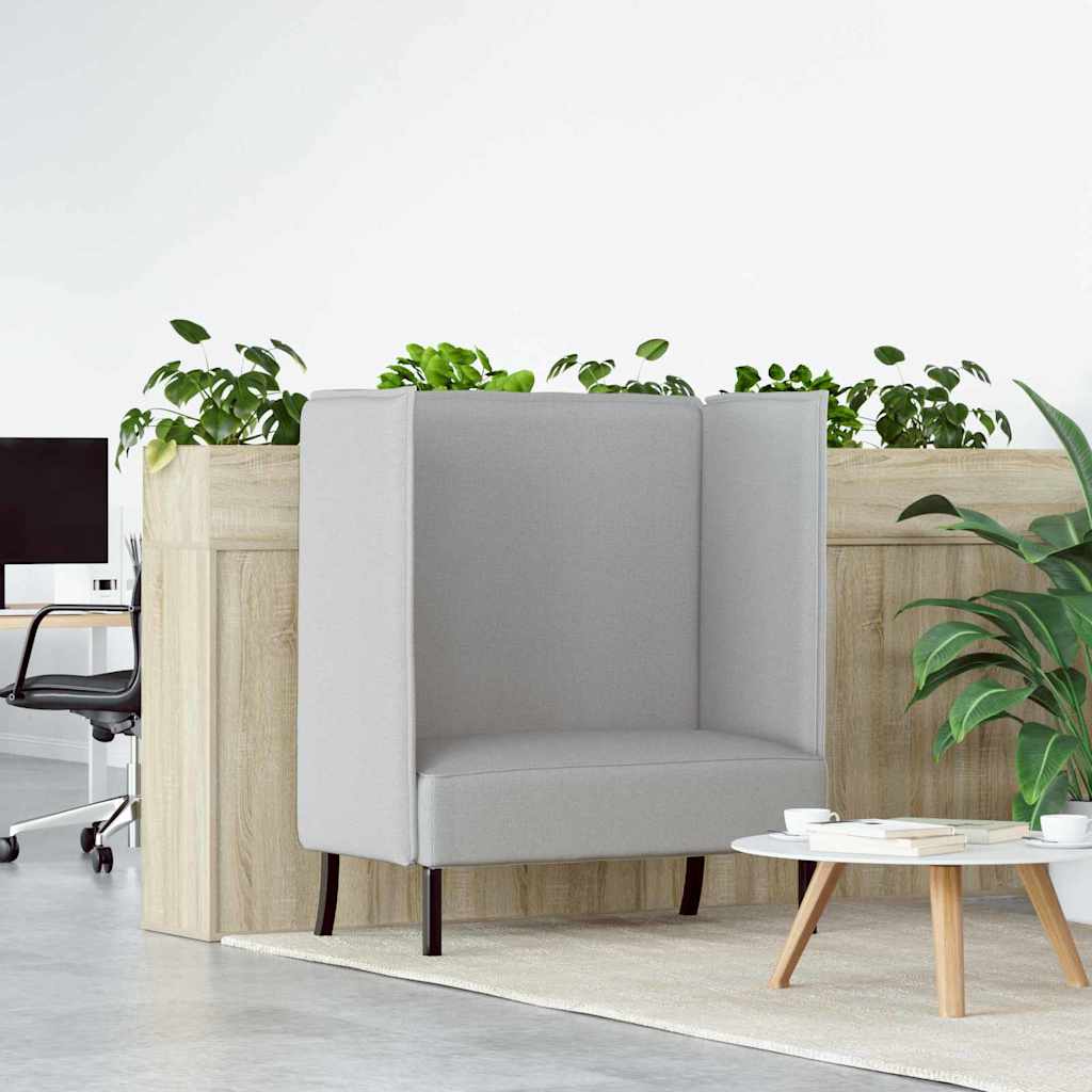 vidaXL Sofa z wysokim oparciem Szary chmura 109 x 56 x 121 cm tkanina