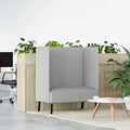 vidaXL Sofa z wysokim oparciem Szary chmura 109 x 56 x 121 cm tkanina