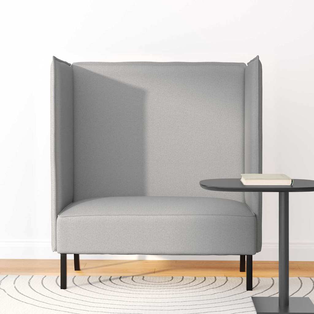 vidaXL Sofa z wysokim oparciem Szary chmura 109 x 56 x 121 cm tkanina