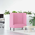vidaXL Sofa z wysokim oparciem 101cm Różowy tkanina