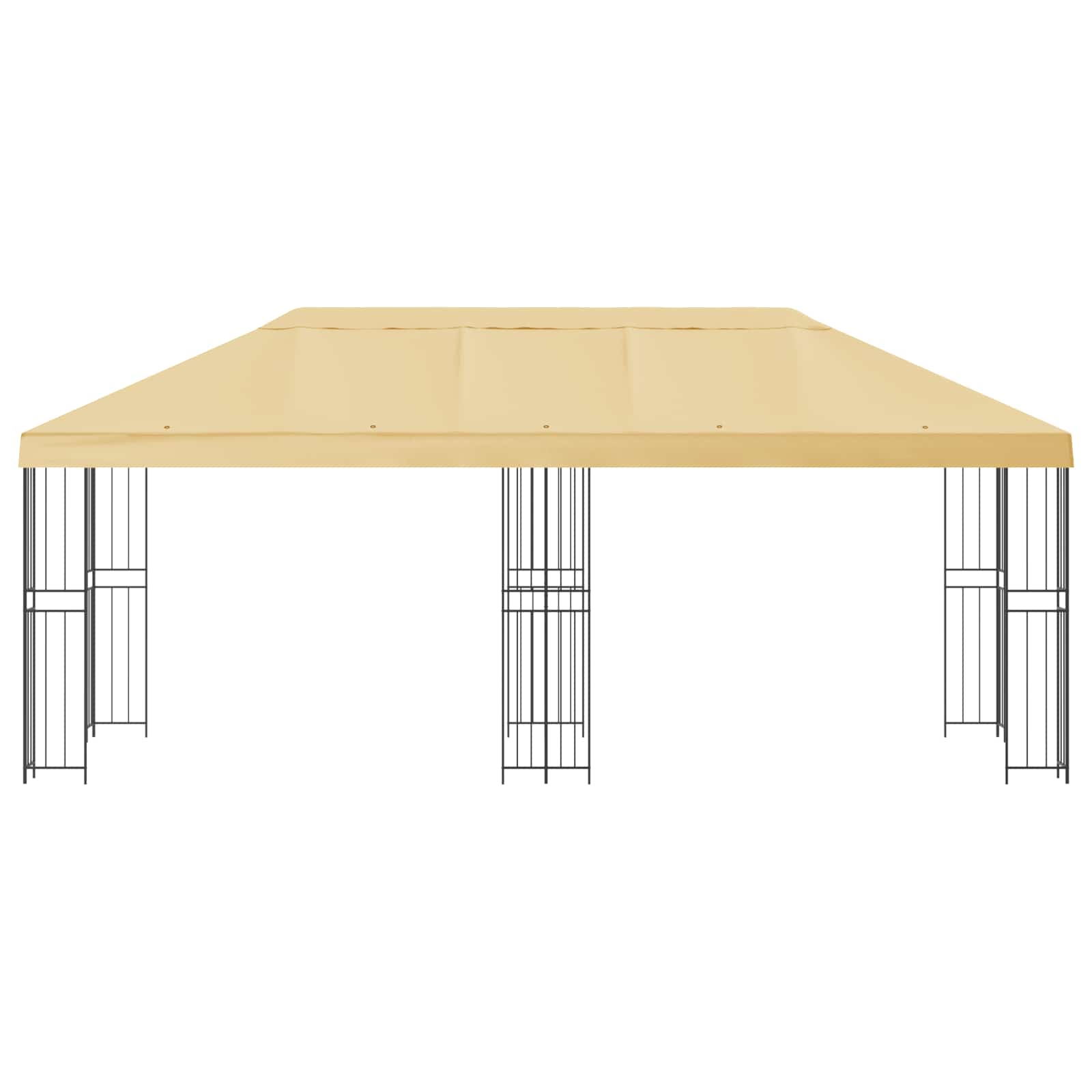 vidaXL Altana z bokami 6 x 3 m kremowy Poliester i Stal 190