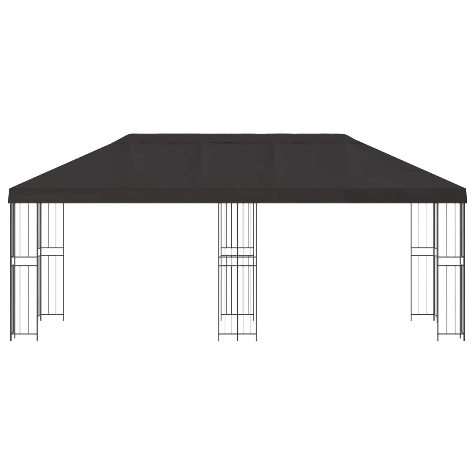 vidaXL Altana z bokami 6 x 3 m antracytowy Poliester i Stal 190