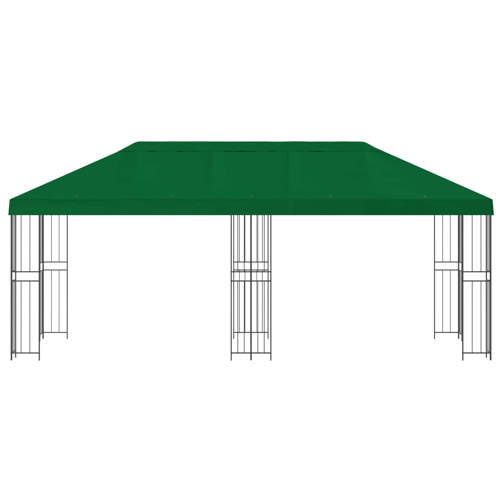 vidaXL Altana z bokami 6 x 3 m zielony Poliester i Stal 190