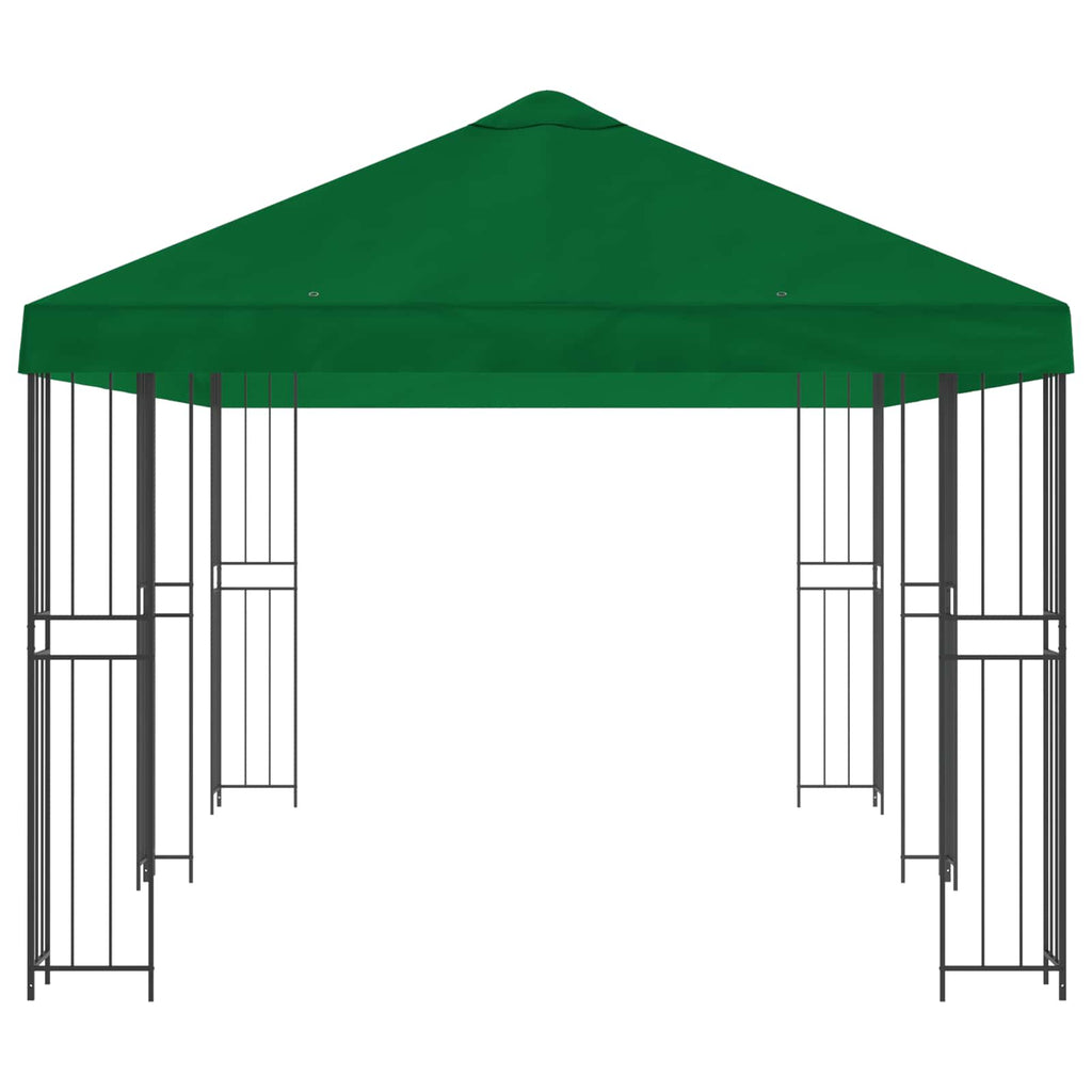 vidaXL Altana z bokami 6 x 3 m zielony Poliester i Stal 190