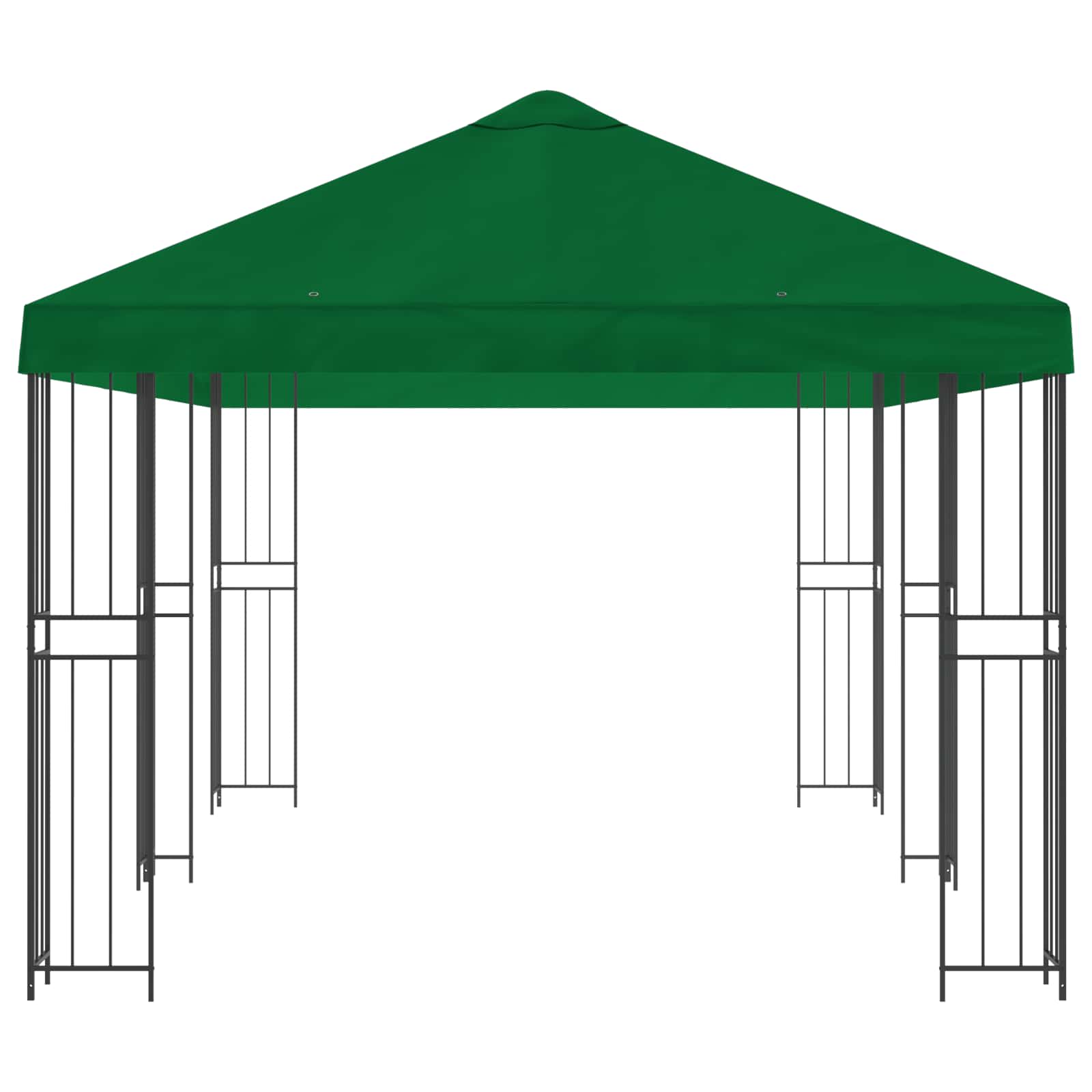 vidaXL Altana z bokami 6 x 3 m zielony Poliester i Stal 190