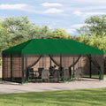 vidaXL Altana z bokami 6 x 3 m zielony Poliester i Stal 190