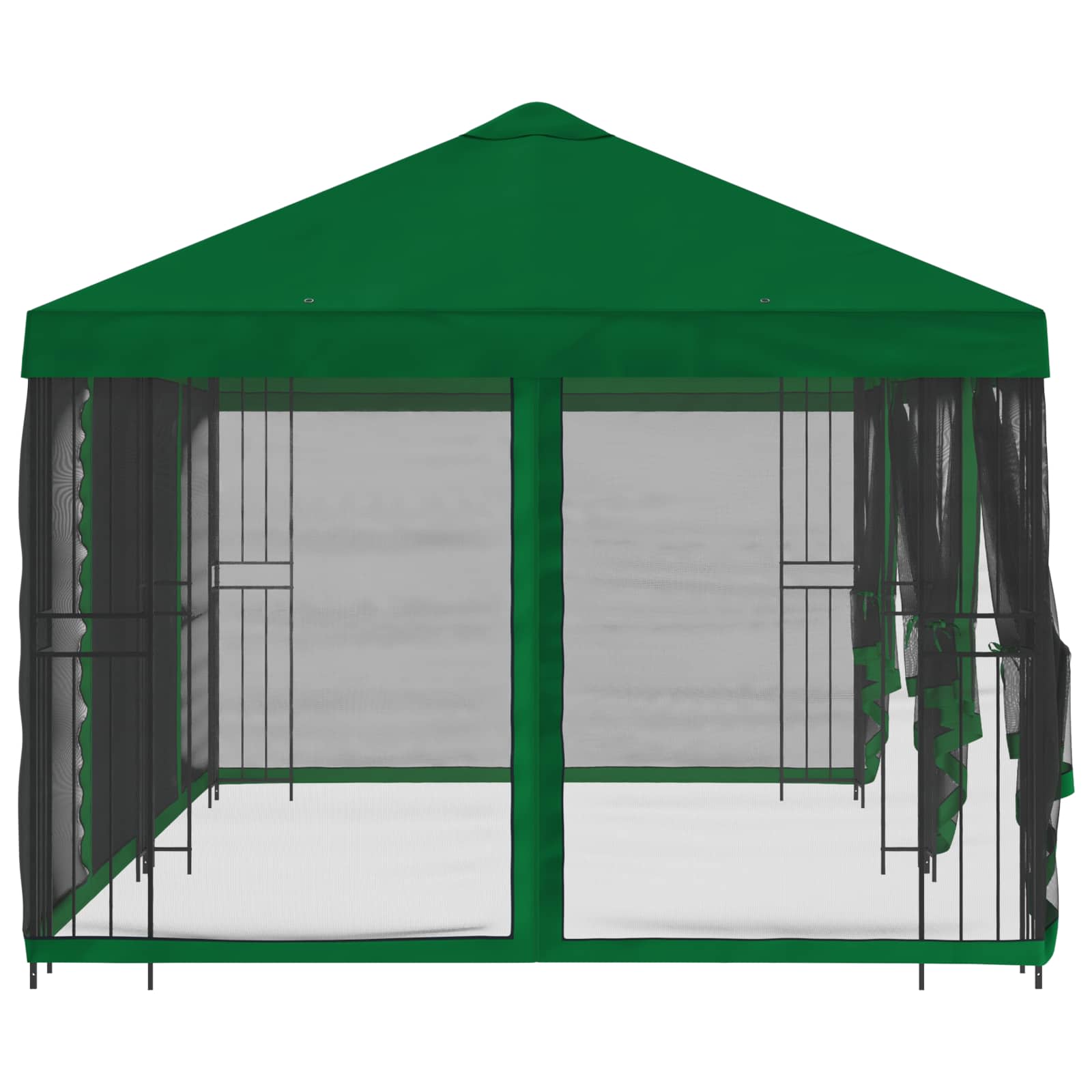 vidaXL Altana z bokami 6 x 3 m zielony Poliester i Stal 190