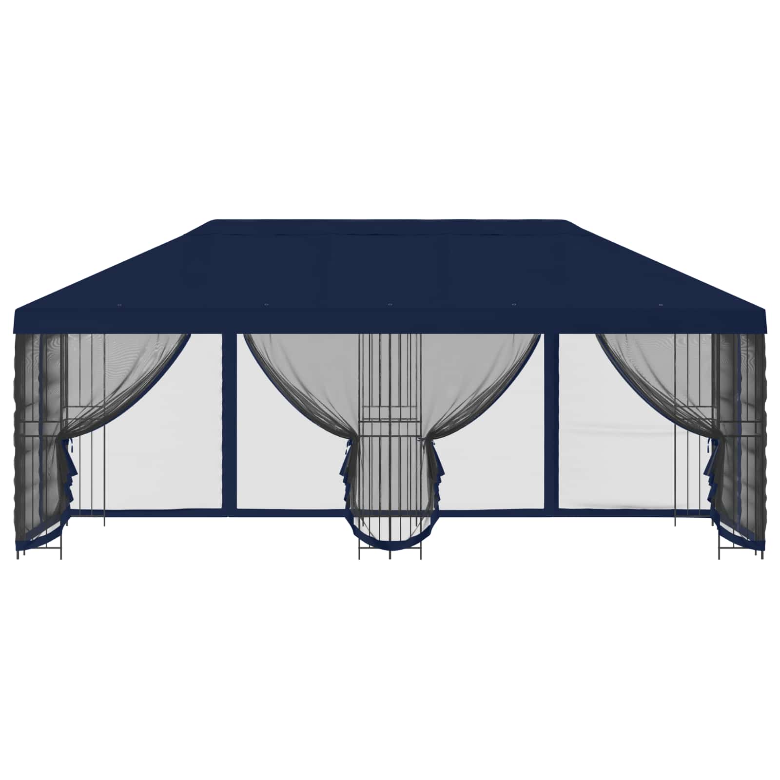 vidaXL Altana z bokami 6 x 3 m niebieski Poliester i Stal 190
