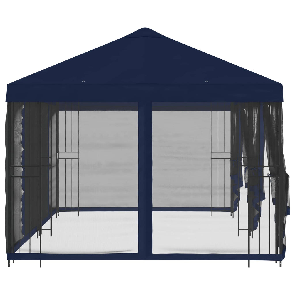 vidaXL Altana z bokami 6 x 3 m niebieski Poliester i Stal 190