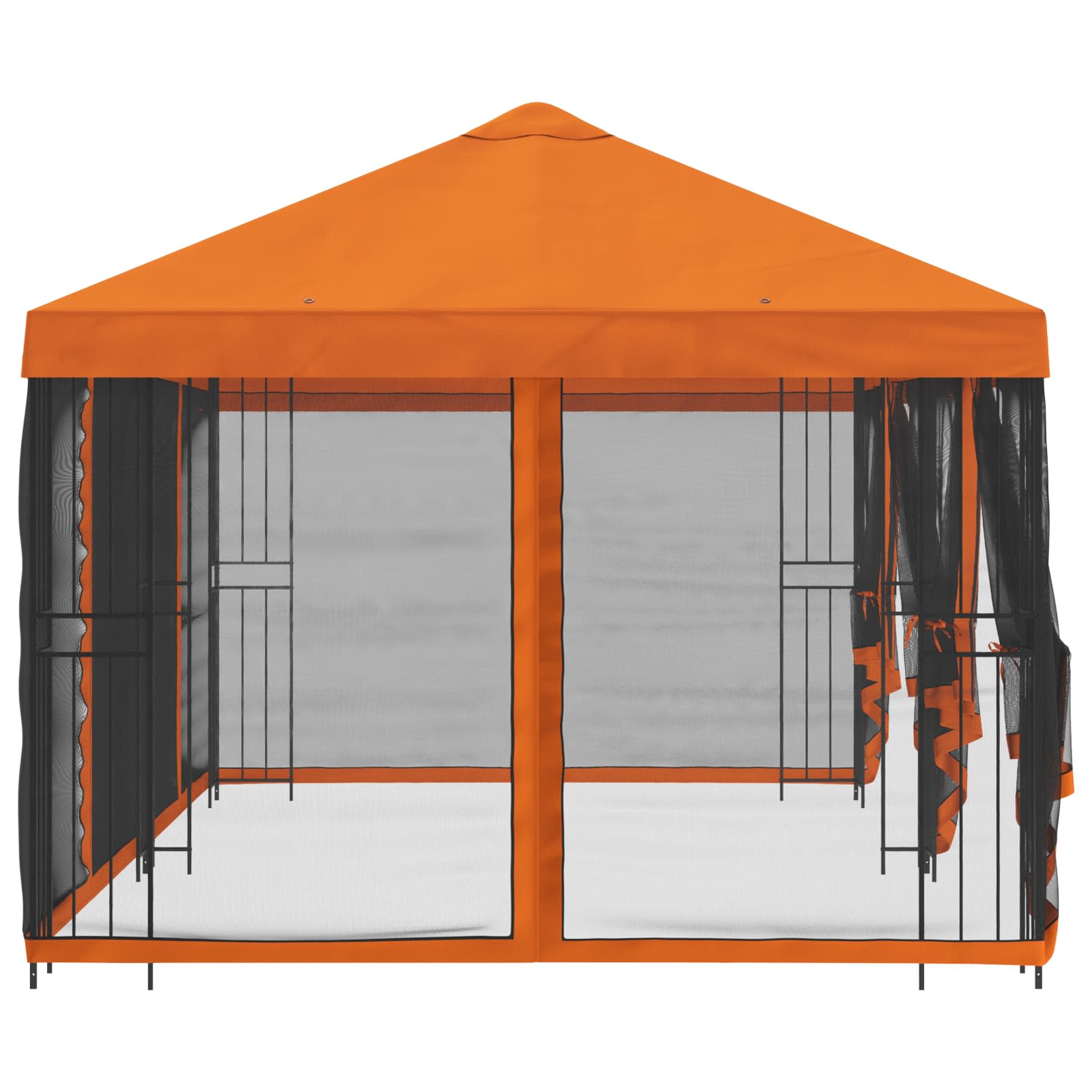 vidaXL Altana z bokami 6 x 3 m pomarańczowy Poliester i Stal 190