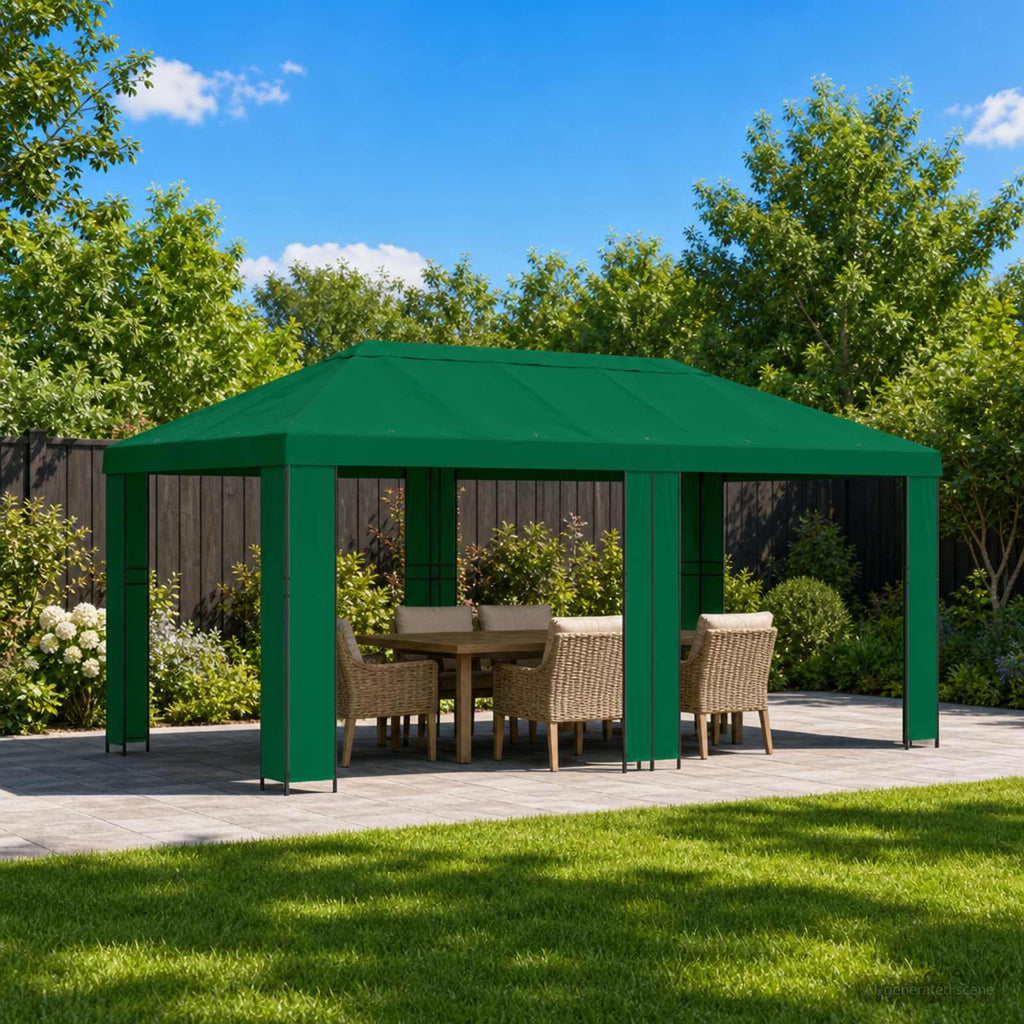 vidaXL Altana ogrodowa 6 x 3 m zielony Poliester i Stal 190