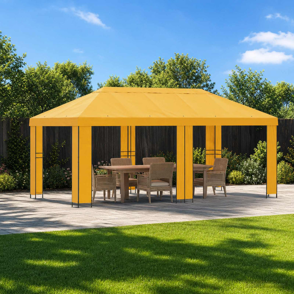 vidaXL Altana ogrodowa 6 x 3 m żółty Poliester i Stal 190