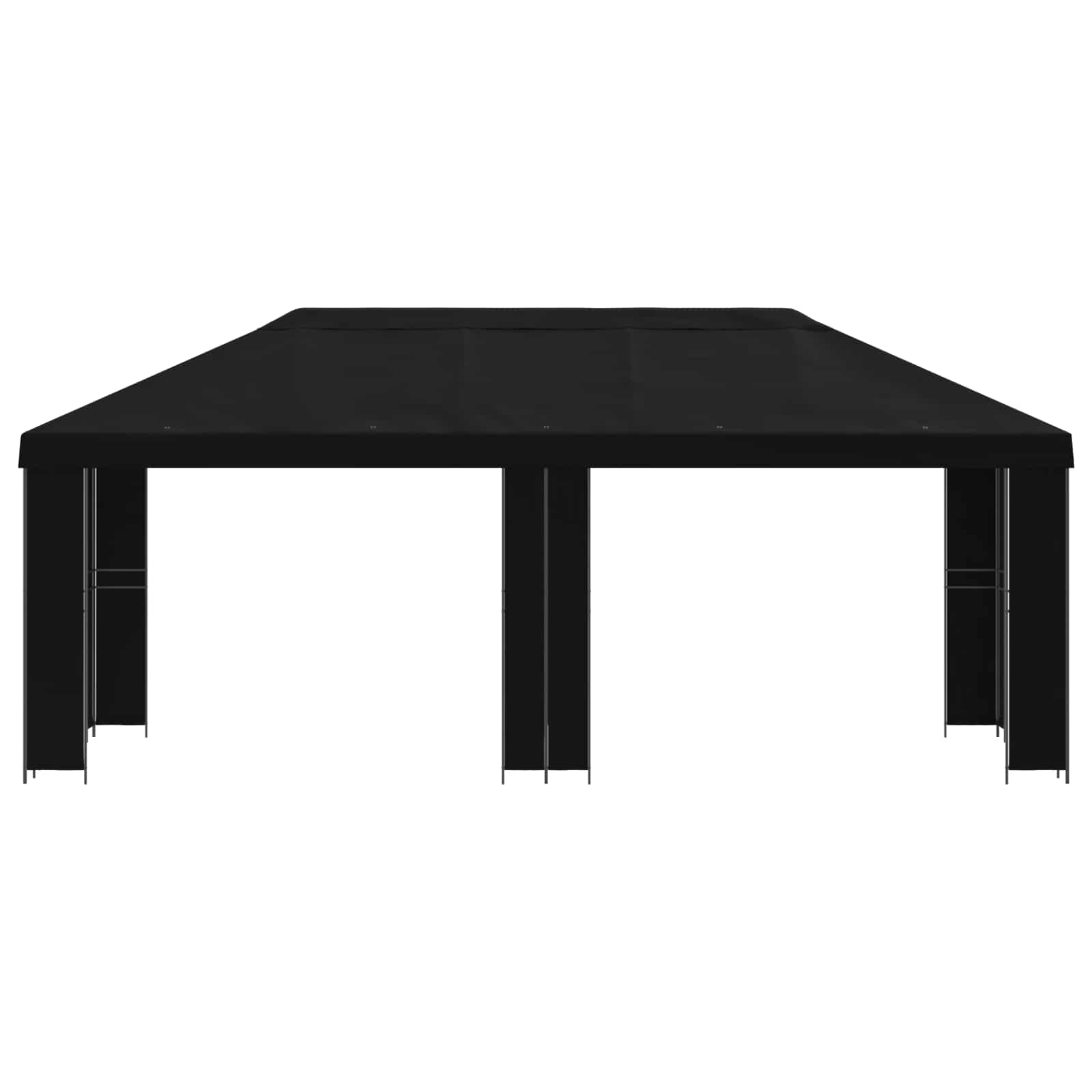 vidaXL Altana ogrodowa 6 x 3 m Czarny Poliester i Stal 190