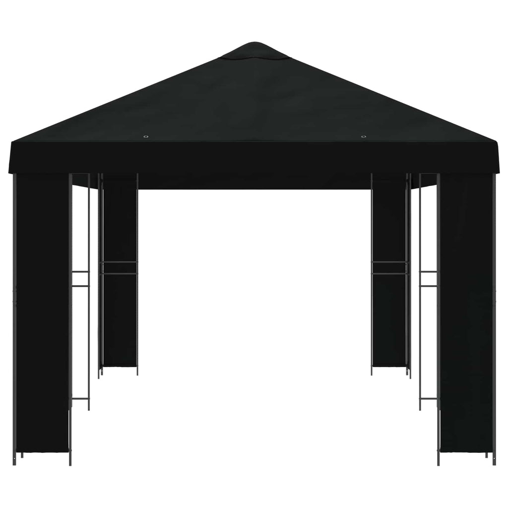 vidaXL Altana ogrodowa 6 x 3 m Czarny Poliester i Stal 190