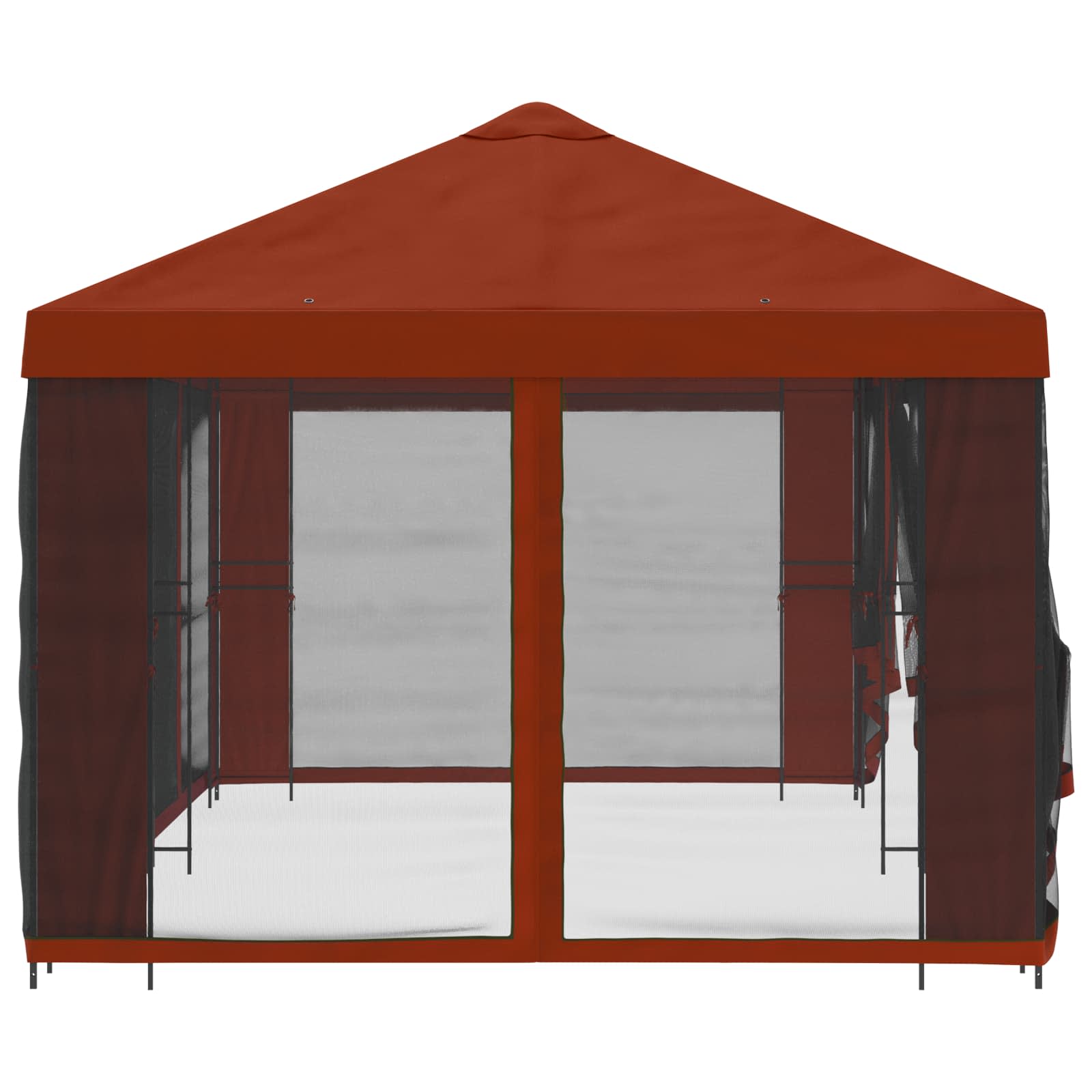 vidaXL Altana z bokami 6 x 3 m terakota Poliester i Stal 190