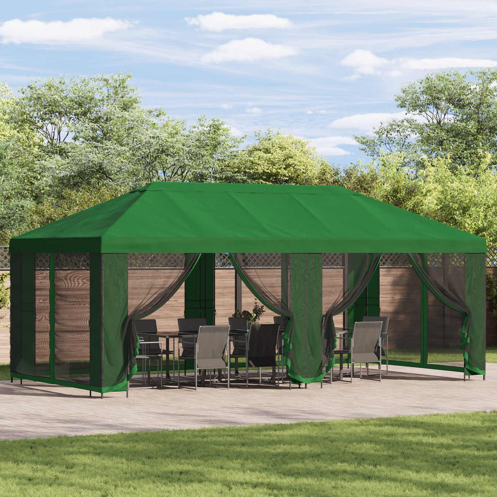 vidaXL Altana z bokami 6 x 3 m zielony Poliester i Stal 190