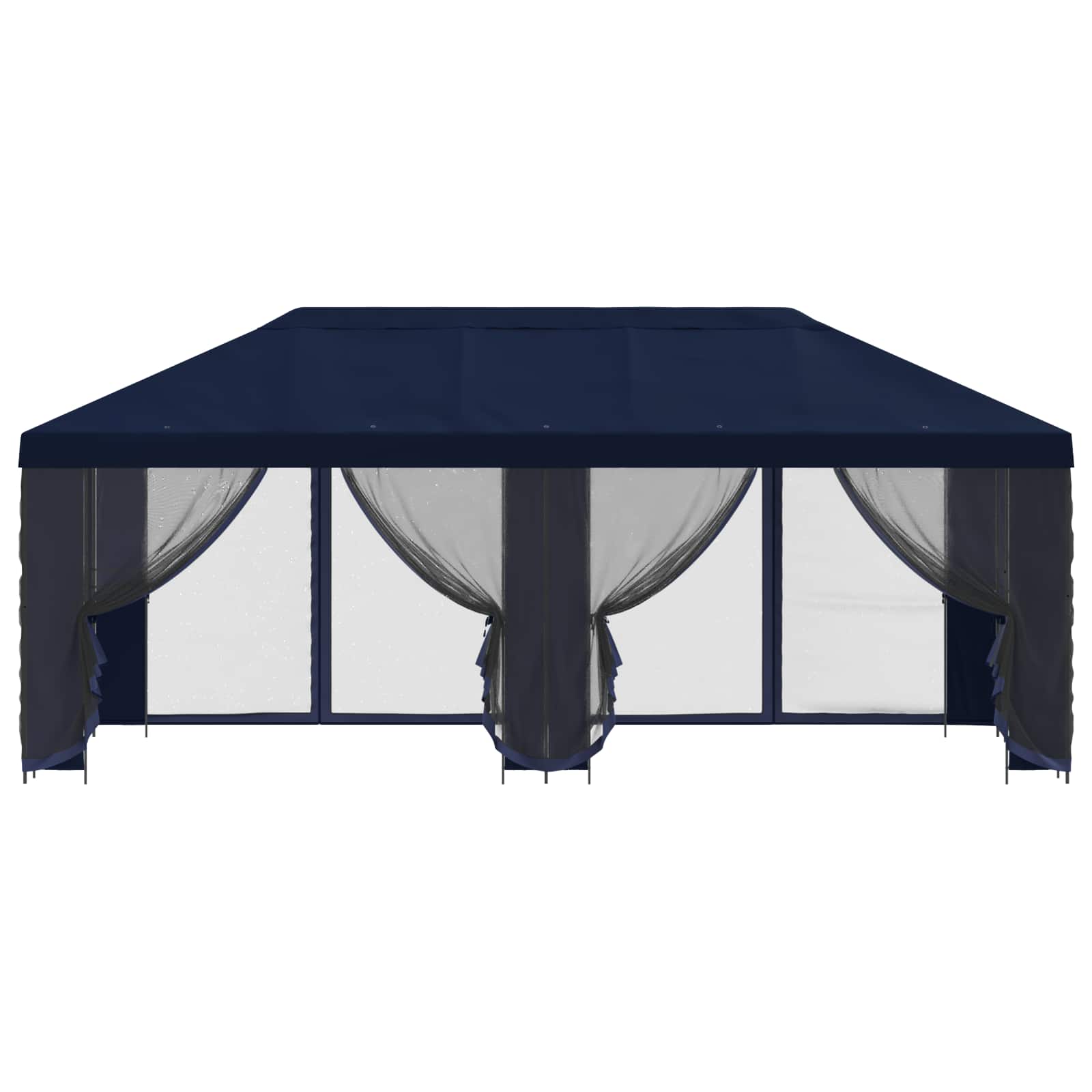 vidaXL Altana z bokami 6 x 3 m niebieski Poliester i Stal 190