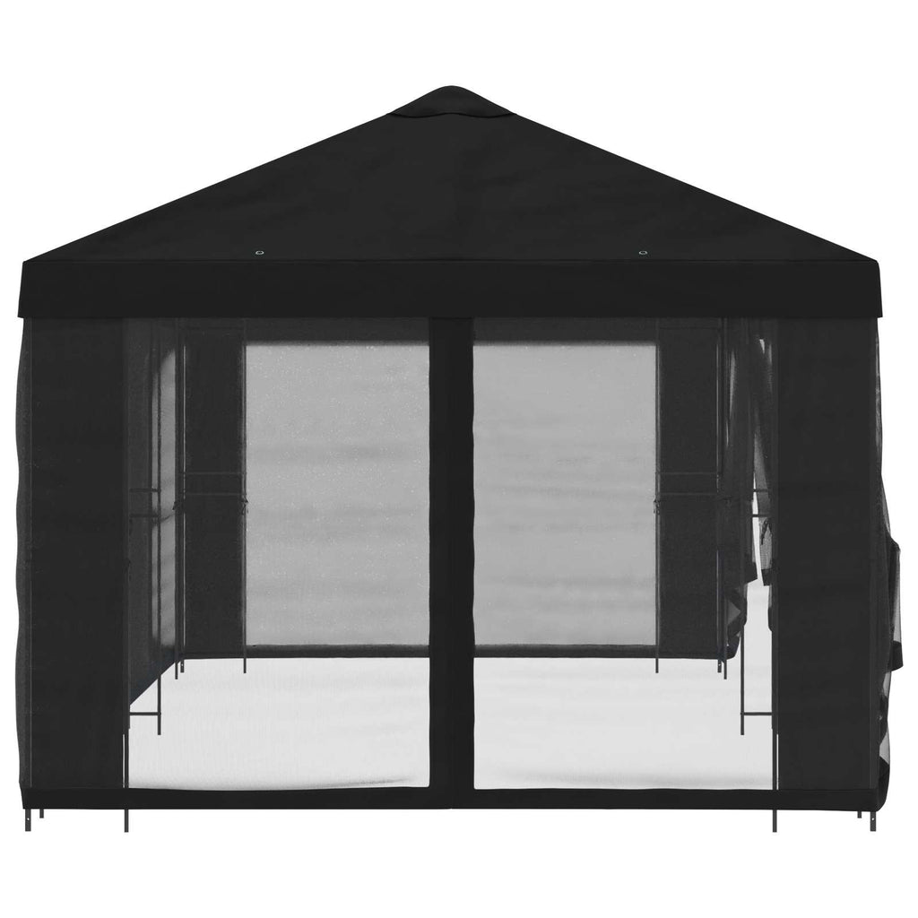 vidaXL Altana z bokami 6 x 3 m Czarny Poliester i Stal 190