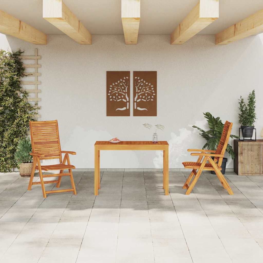 vidaXL Zestaw do jadalni w ogrodzie 3 pcs Brązowy Lite Drewno Akacji