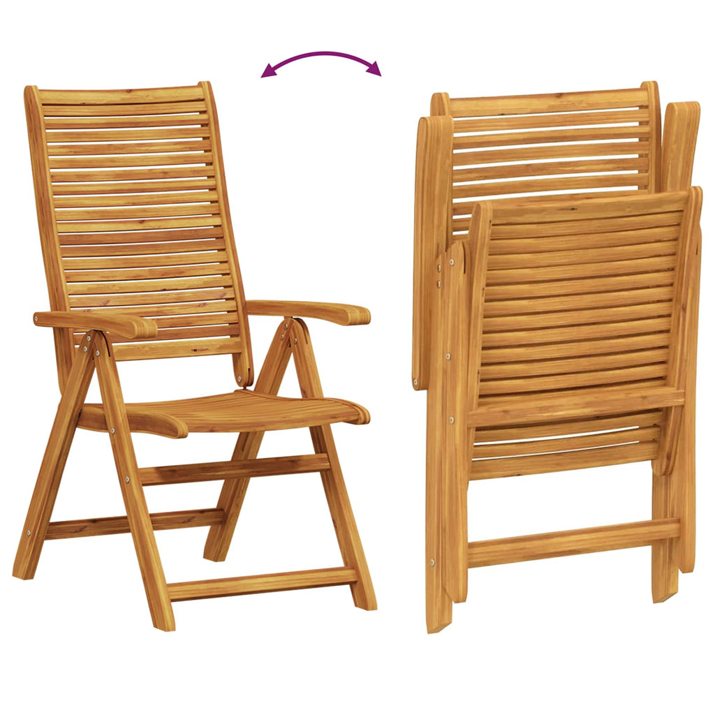 vidaXL Zestaw do jadalni w ogrodzie 7 pcs Brązowy Lite Drewno Akacji