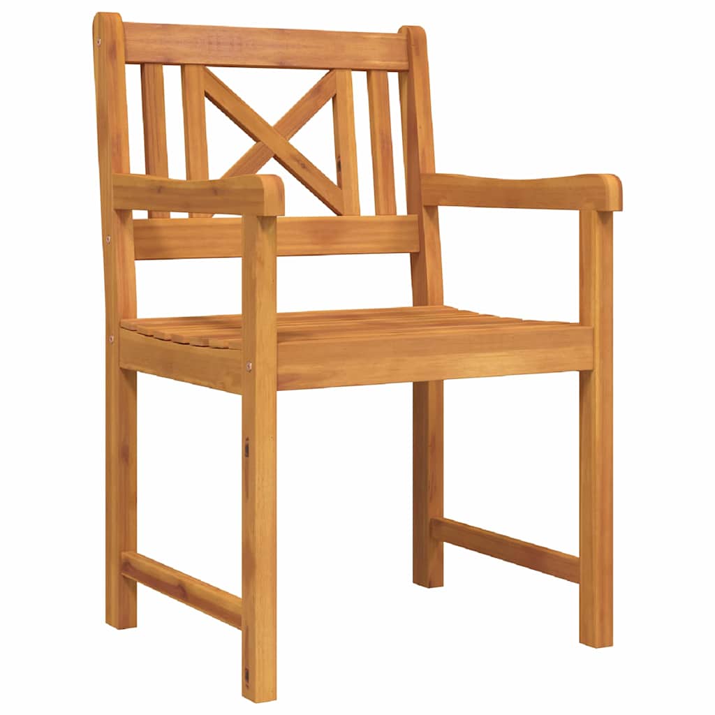 vidaXL Zestaw do jadalni w ogrodzie 7 pcs Brązowy Lite Drewno Akacji