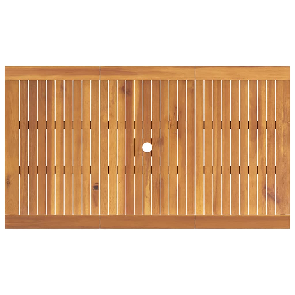 vidaXL Zestaw do jadalni w ogrodzie 7 pcs Brązowy Lite Drewno Akacji