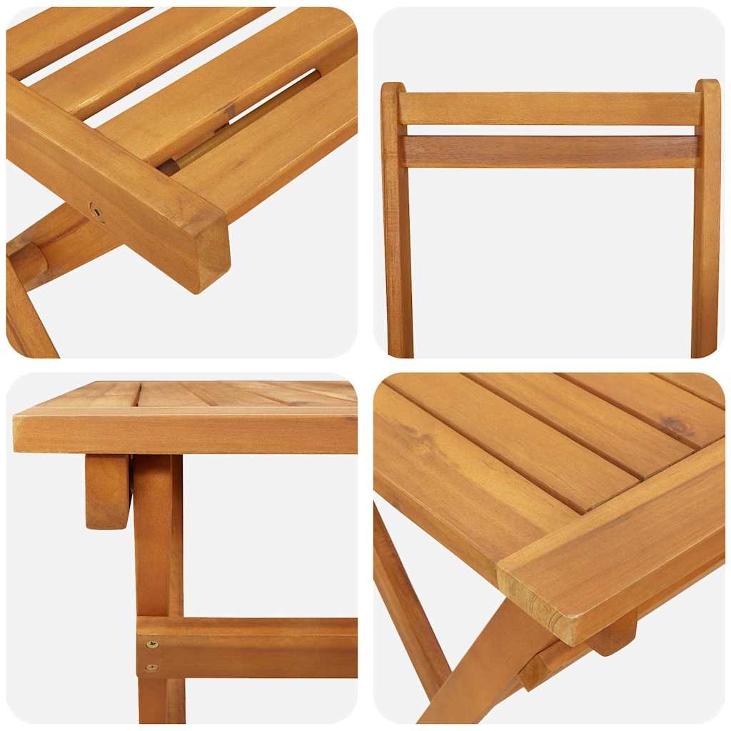 vidaXL Zestaw do jadalni w ogrodzie 7 pcs Brązowy Lite Drewno Akacji