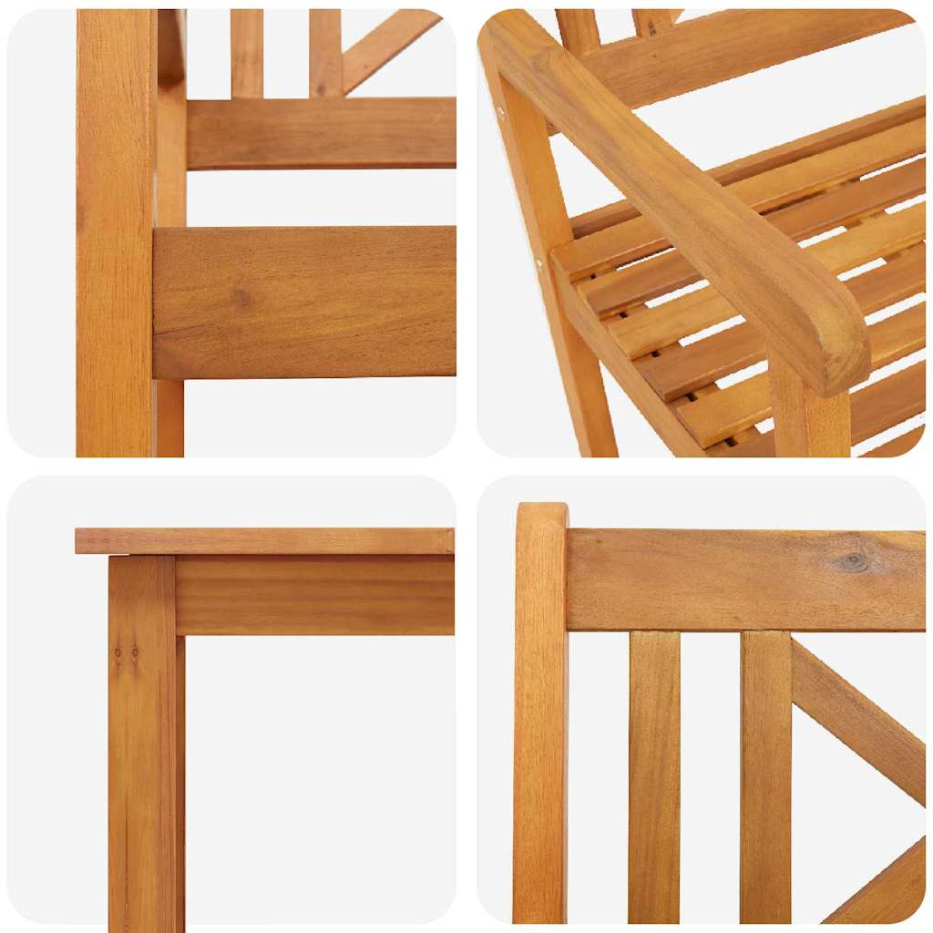 vidaXL Zestaw do jadalni w ogrodzie 5 pcs Brązowy Lite drewno akacjowe