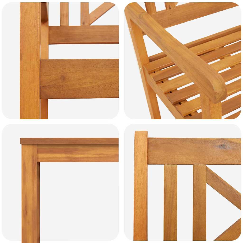 vidaXL Zestaw do jadalni w ogrodzie 5 pcs Brązowy Lite drewno akacjowe