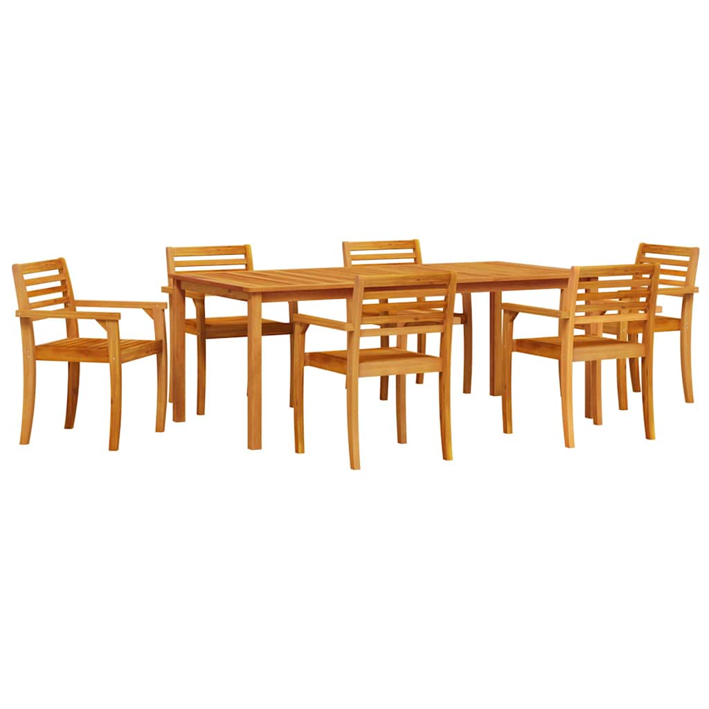 vidaXL Zestaw do jadalni w ogrodzie 9 pcs Brązowy Lite Drewno Akacji