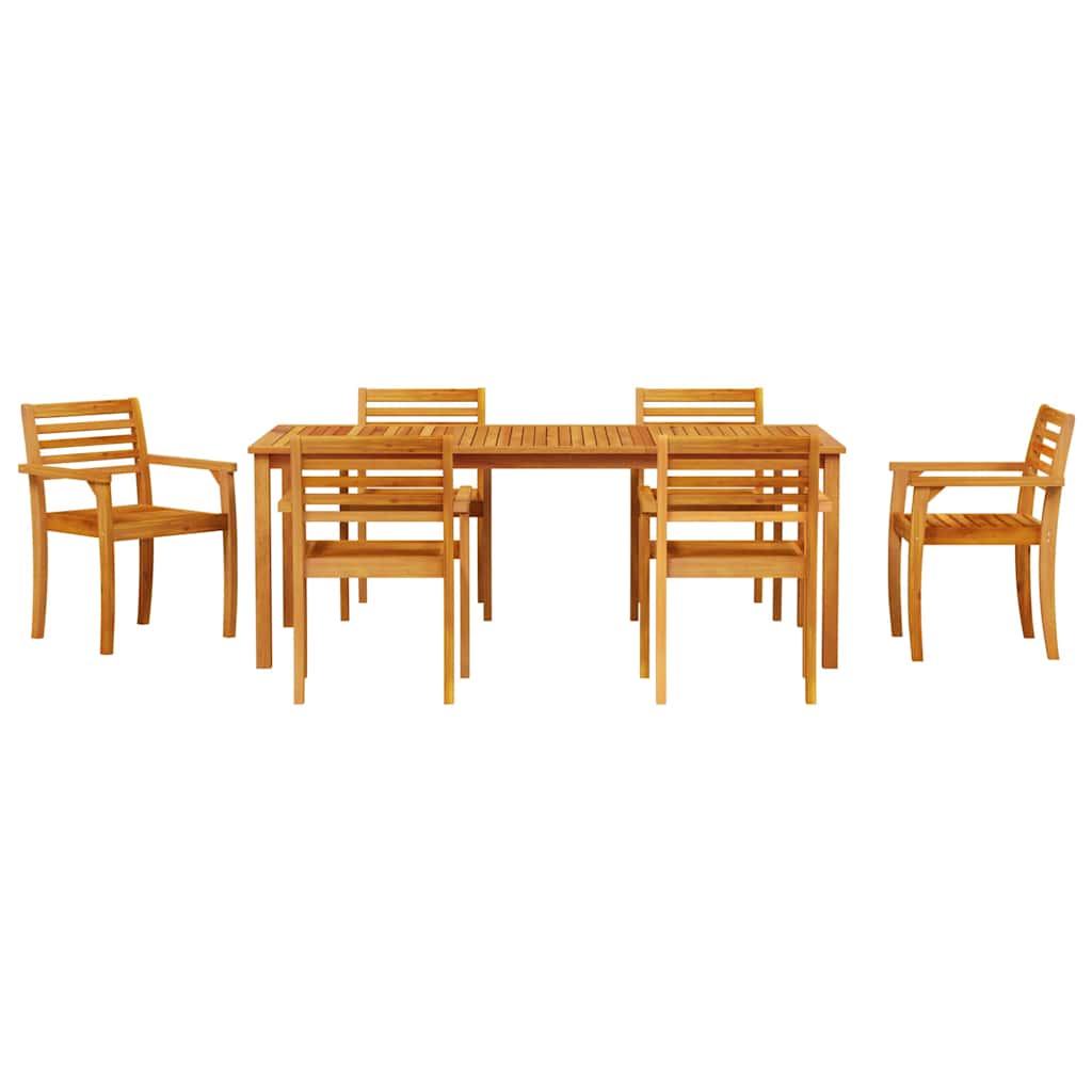 vidaXL Zestaw do jadalni w ogrodzie 9 pcs Brązowy Lite Drewno Akacji