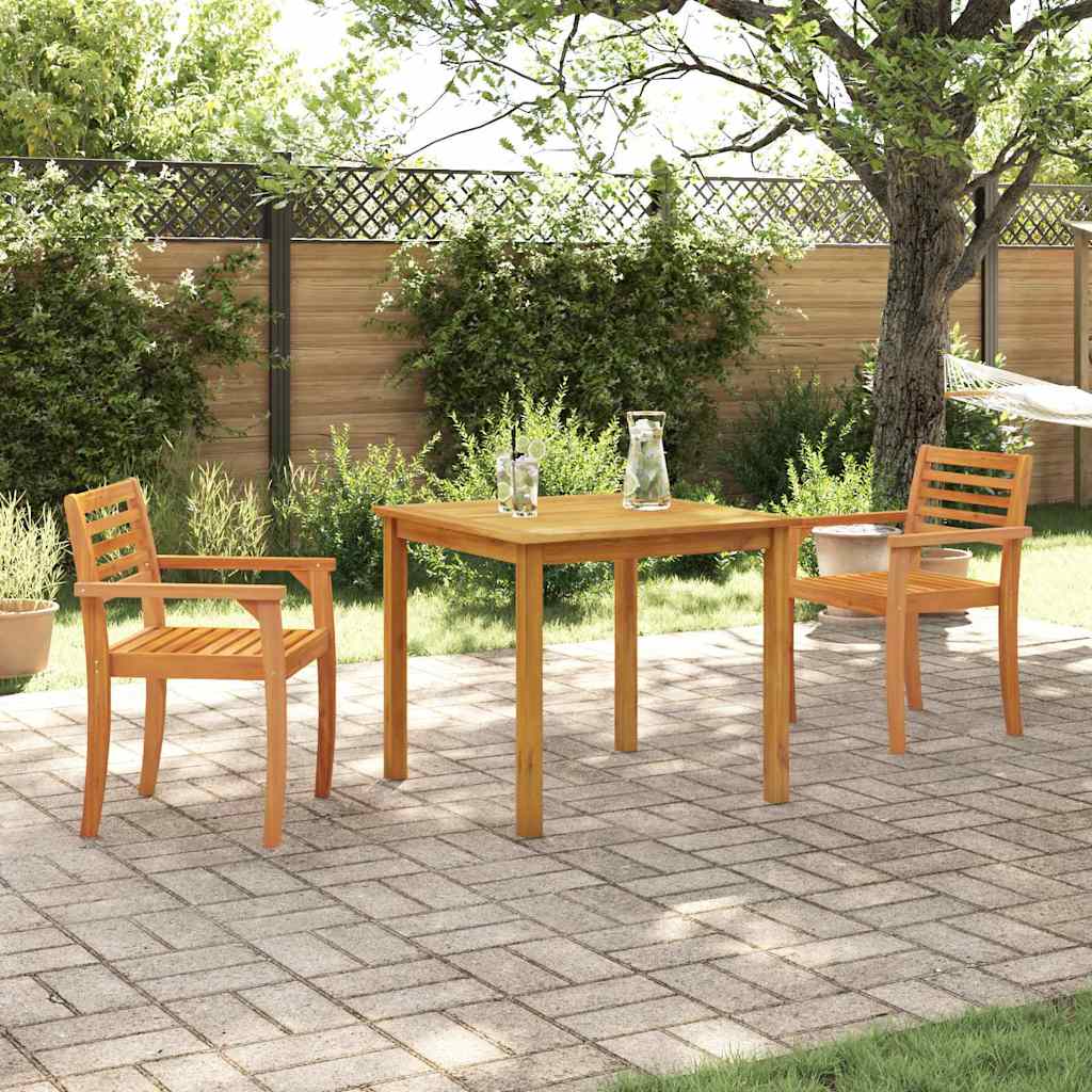 vidaXL Zestaw do jadalni w ogrodzie 3 pcs Brązowy Lite Drewno Akacji